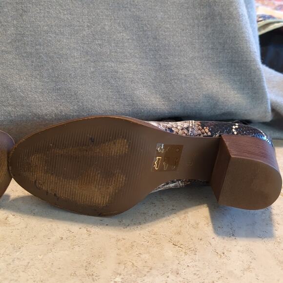 Madewell Style AA184 The Regan Boot in Snake Embossed Leather Women's Size 5.5 - Picture 10 of 13